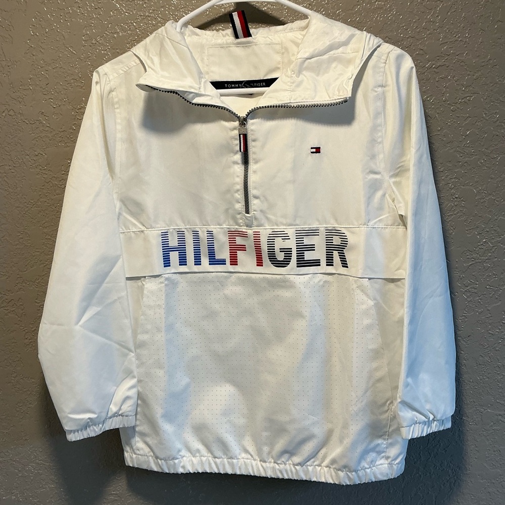 Tommy Hilfiger White Raincoat for Kids